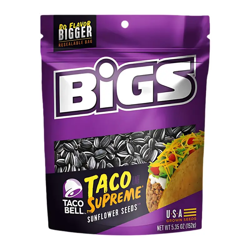 Bigs Sonnenblumenkerne Taco Supreme, Sonnenblumenkerne mit Taco-Geschmack 152g