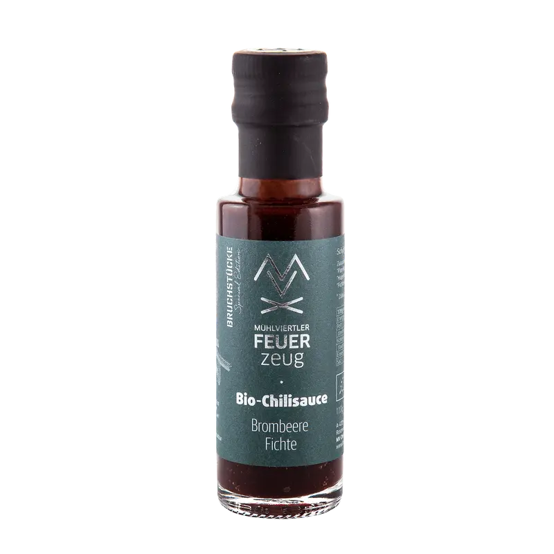 Bio Chili-Sauce - Brombeere Fichte - Mühlviertler Feuerzeug