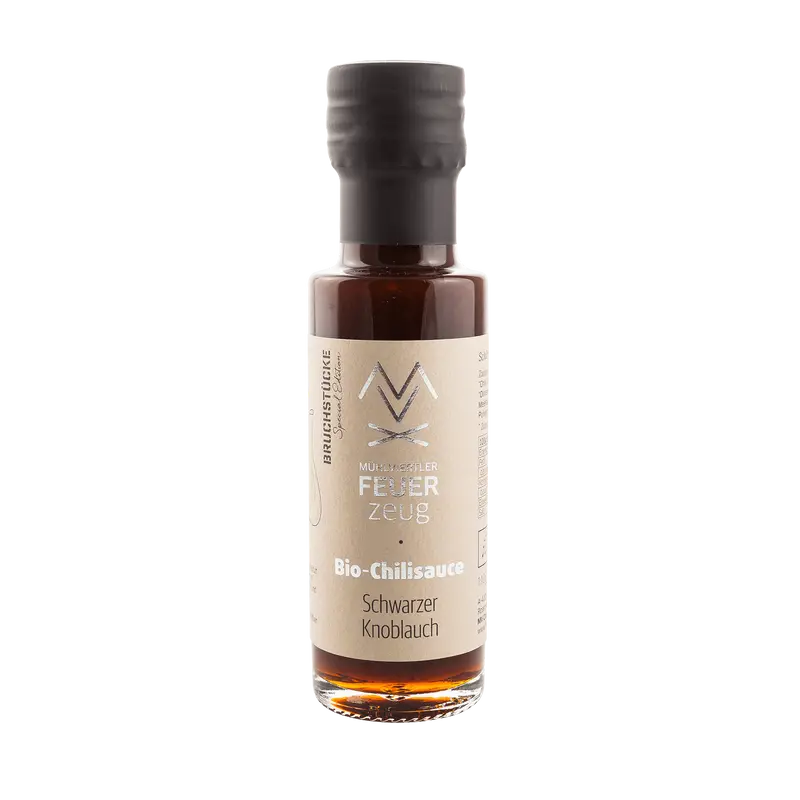 Bio Chili-Sauce - Schwarzer Knoblauch - Mühlviertler Feuerzeug