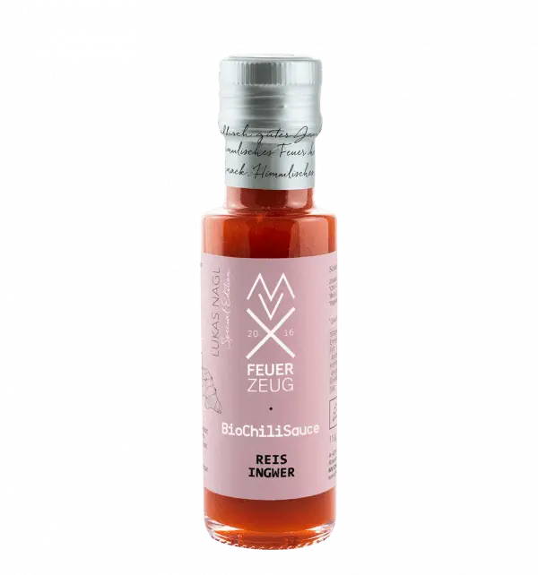 Bio-Chilisauce - Reis-Ingwer - Mühlviertler Feuerzeug