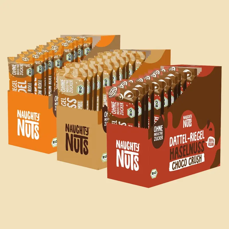Bio Dattel-Nussmus-Riegel Bundle