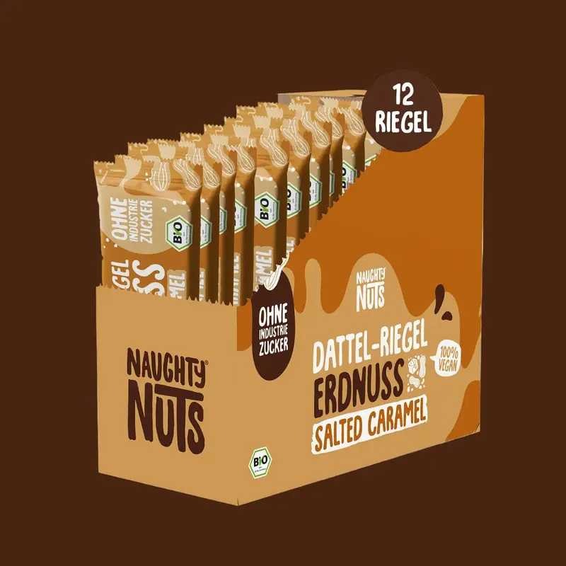 Bio Dattel-Riegel Erdnuss Salted Caramel