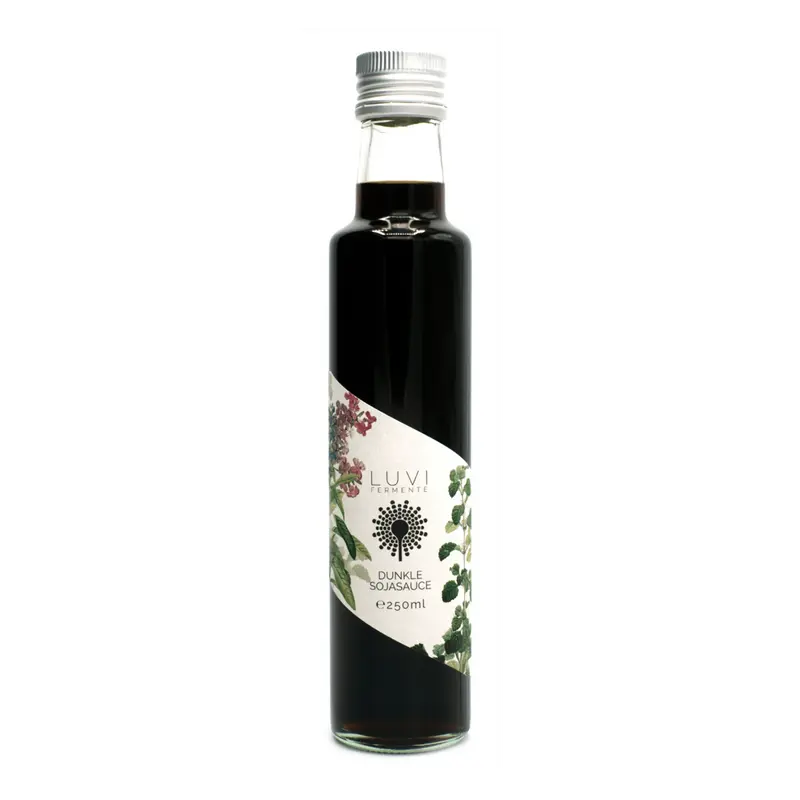 Bio dunkle Sojasauce, 250 ml Flasche, Luvi Fermente