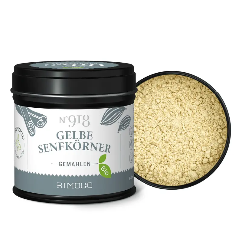 Bio Gelbe Senfkörner gemahlen