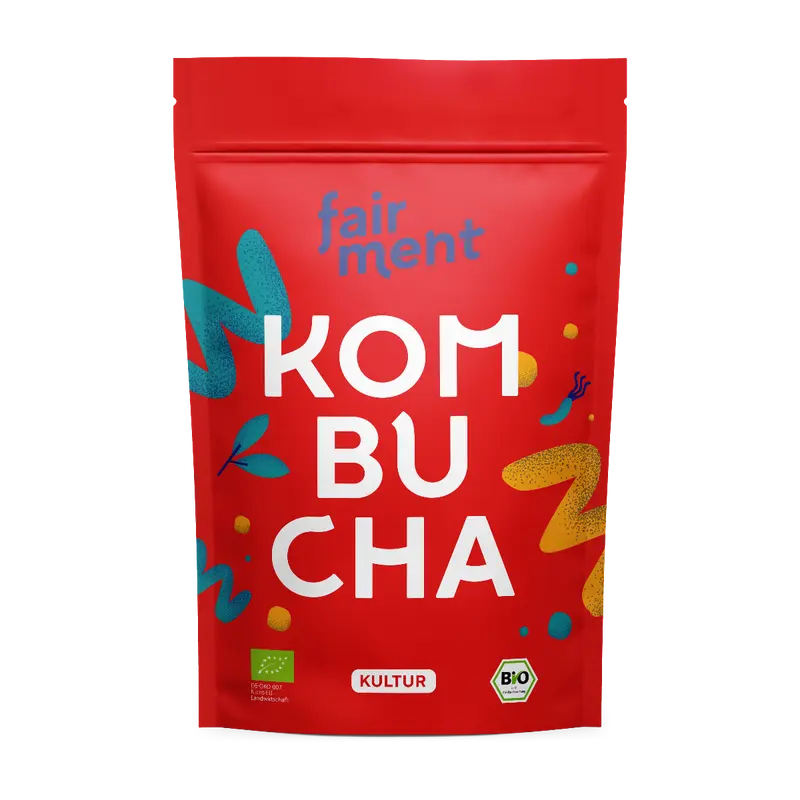 Bio Kombucha Pilz mit Starterflüssigkeit (250 ml)
