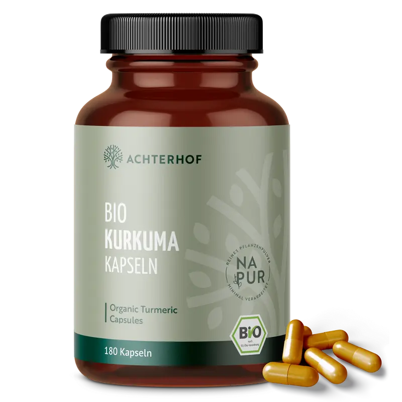 Bio Kurkuma Kapseln (180 Kapseln)