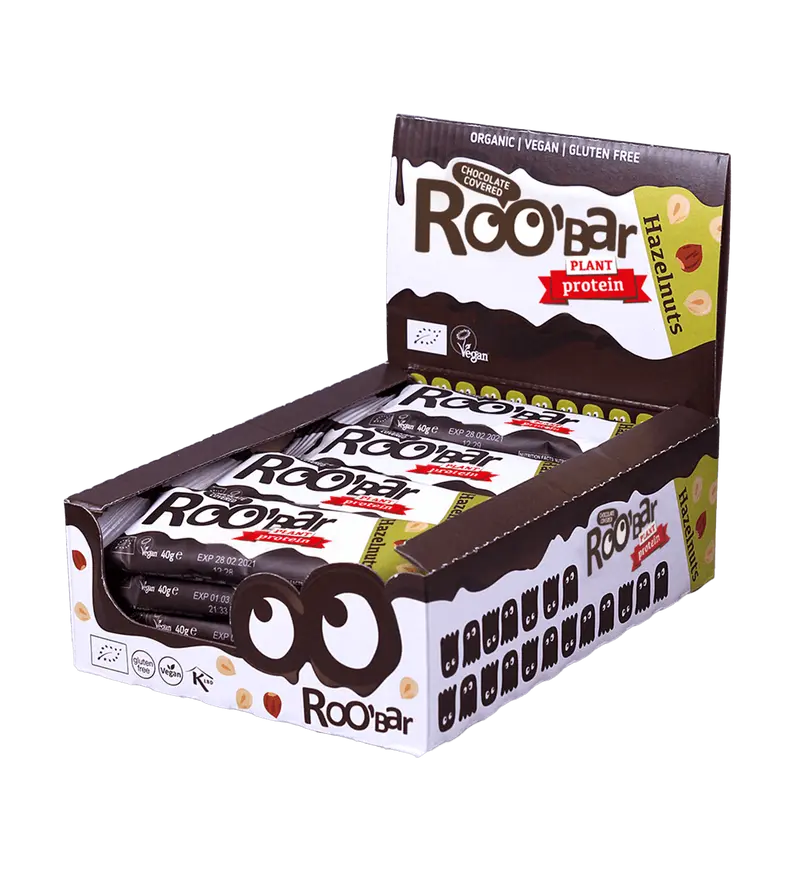 Bio Protein Schokoriegel mit Haselnuss