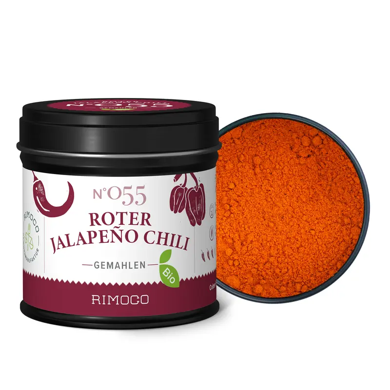 Bio Roter Jalapeño Chili gemahlen
