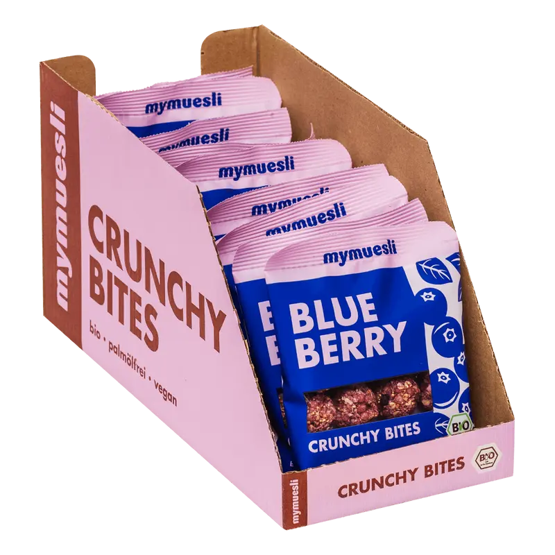 Blueberry Crunchy Bites 10er Tray