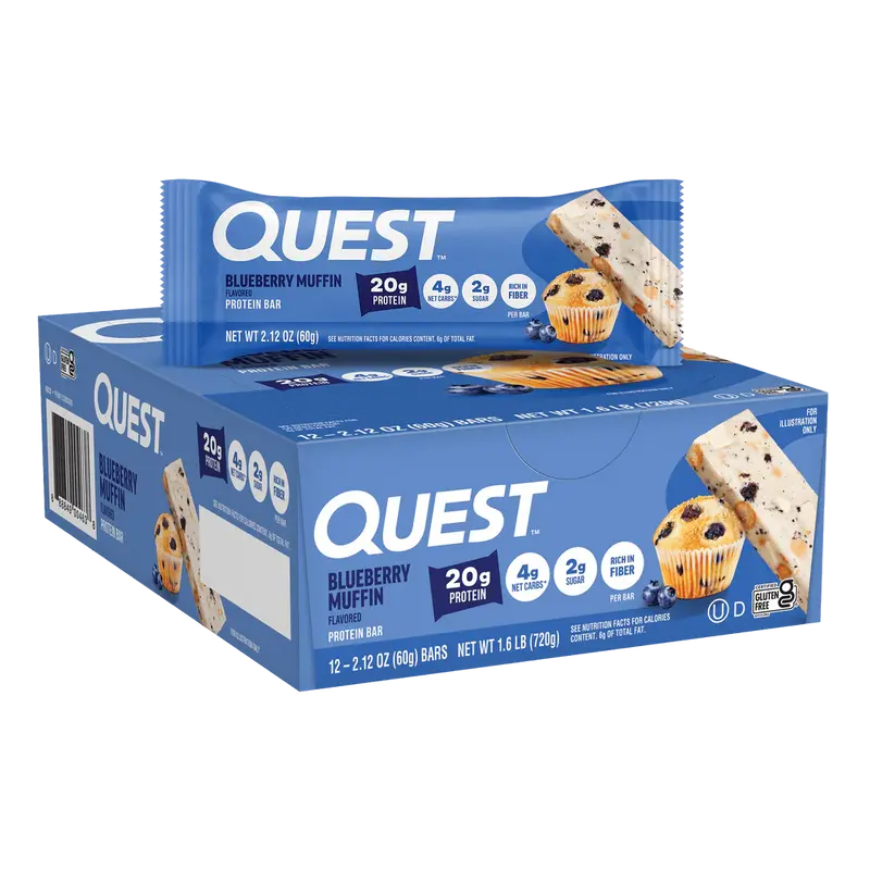 Blueberry Muffin Proteinriegel | Maxipack mit 12 Stück