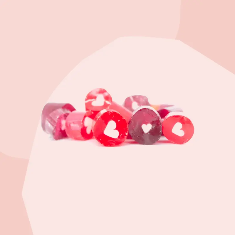 Bonbons mit Herzen