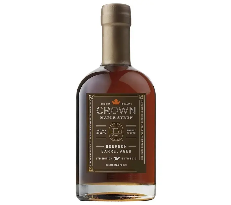 Bourbon Barrel Aged Ahornsirup von Crown Maple, 375 ml
