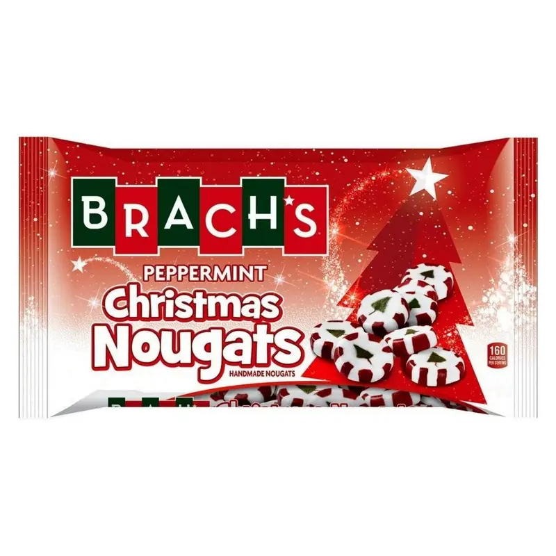 Brach's Pfefferminz Weihnachtsnougats, Pfefferminzbonbons 312g
