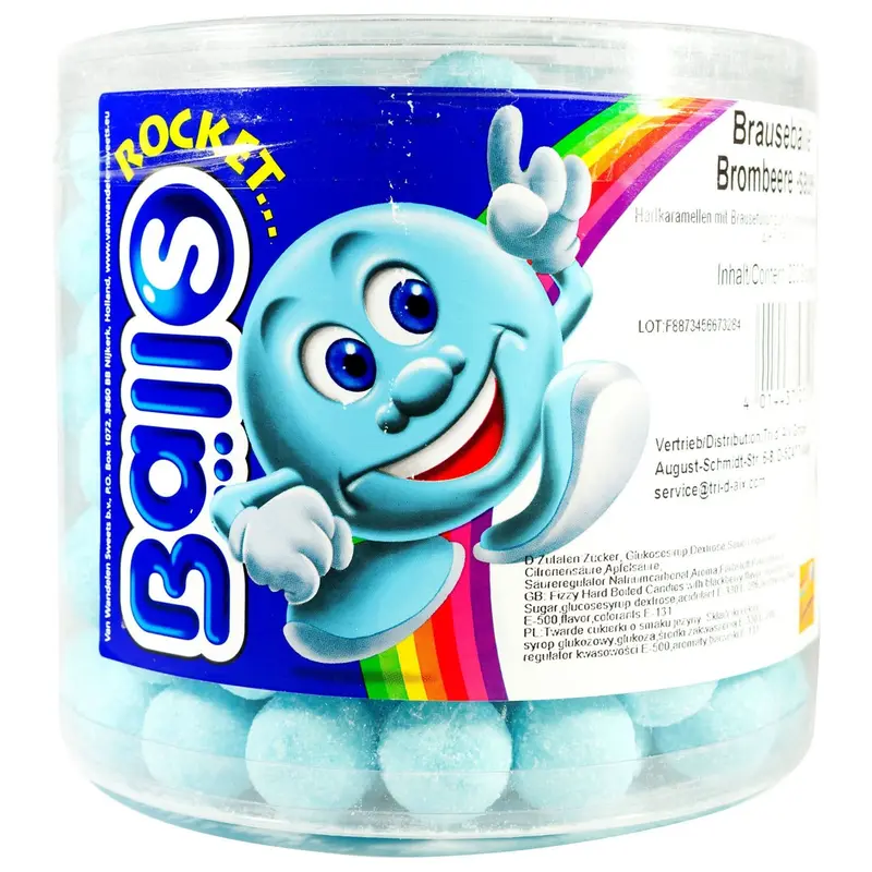 Brausebälle Brombeer 200Stk. 1,4kg