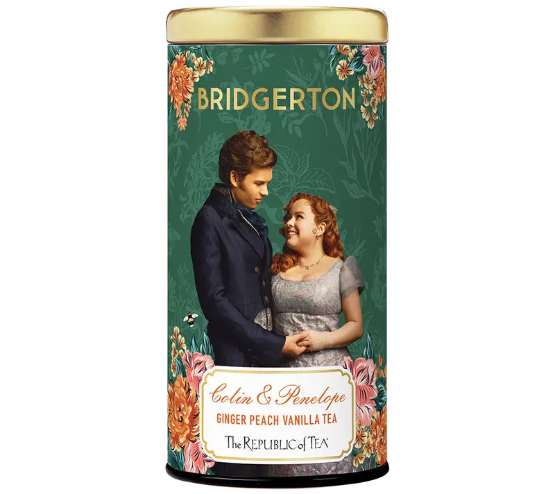 Bridgerton Colin & Penelope Ginger Peach Vanilla von The Republic of Tea (Metalldose mit 36 Beuteln)