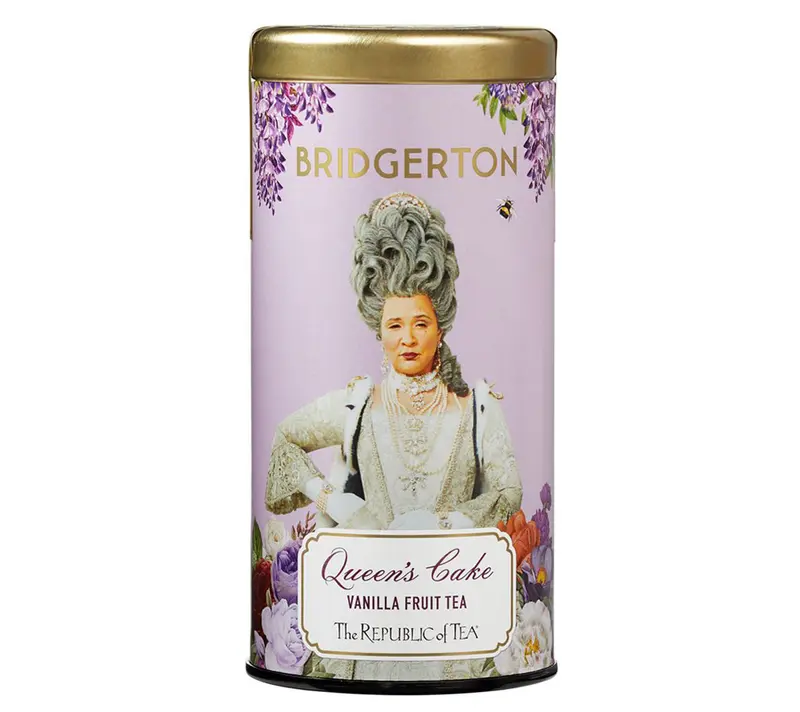 Bridgerton Queen's Cake Vanilla Fruit Tea von The Republic of Tea (Metalldose mit 36 Beuteln)
