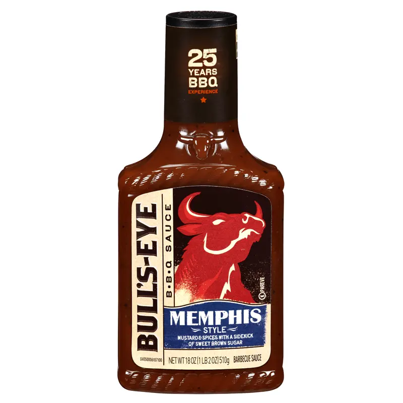 Bull's-Eye B.B.Q Sauce Memphis, Barbecue-Sauce mit Senfgeschmack, 510g