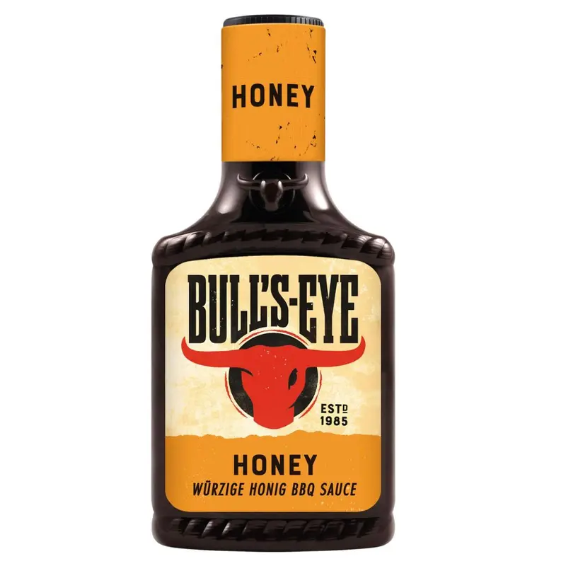 Bull's-Eye Honey BBQ Sauce, Barbecue-Sauce mit Honig, 300ml