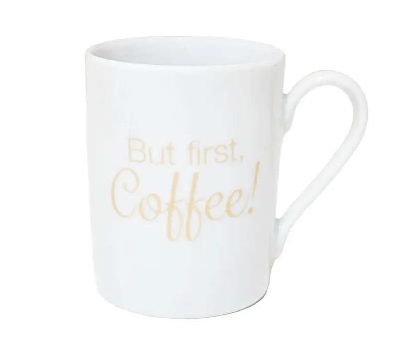 "But first Coffee" Tasse von American Heritage