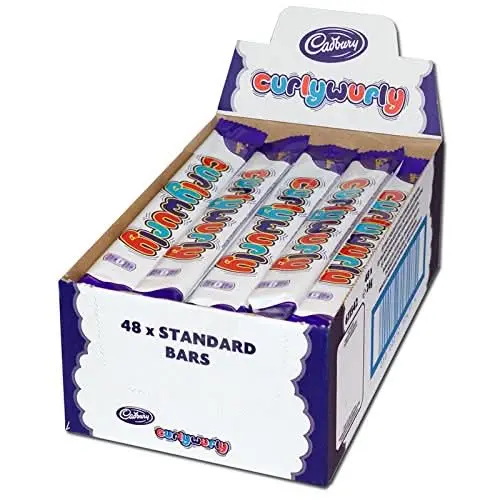 Cadbury Curly Wurly Schokoladen-Karamell-Riegel 48x21,5g
