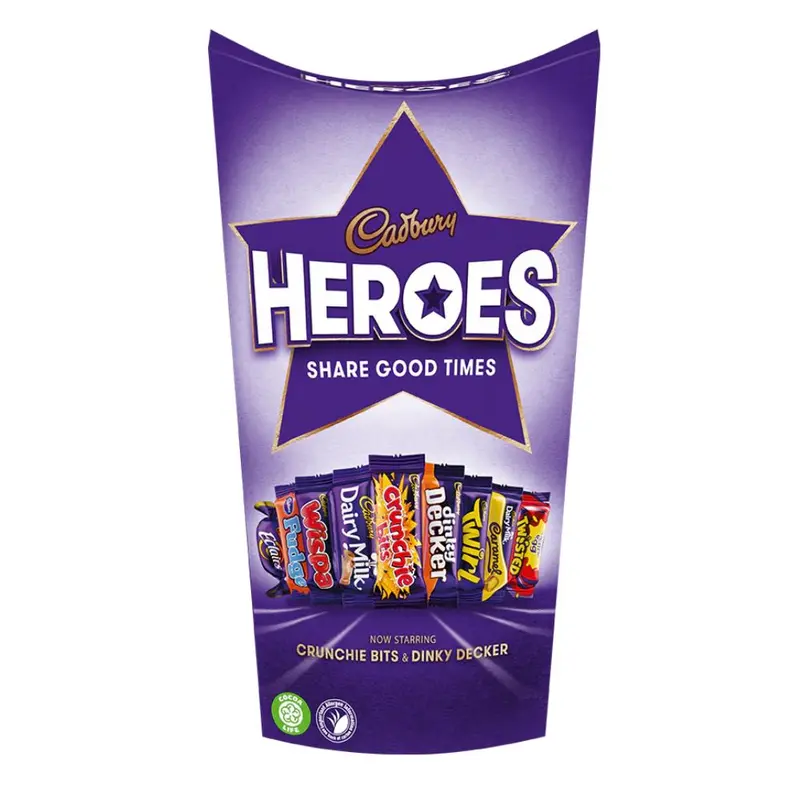 Cadbury Heroes, Sortiment von Schokoladen und Toffees 290g