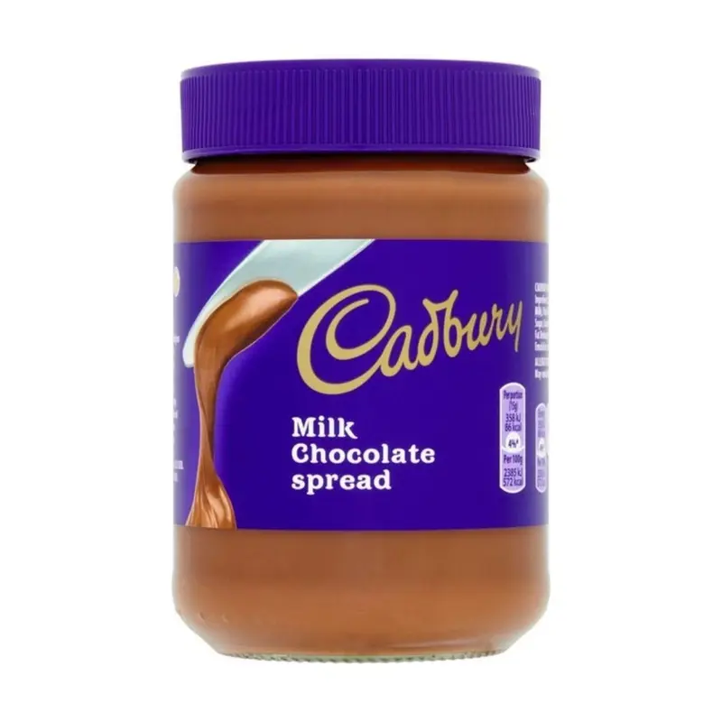 Cadbury Milchschokoladenaufstrich, 400g Glas mit Schokoladencreme