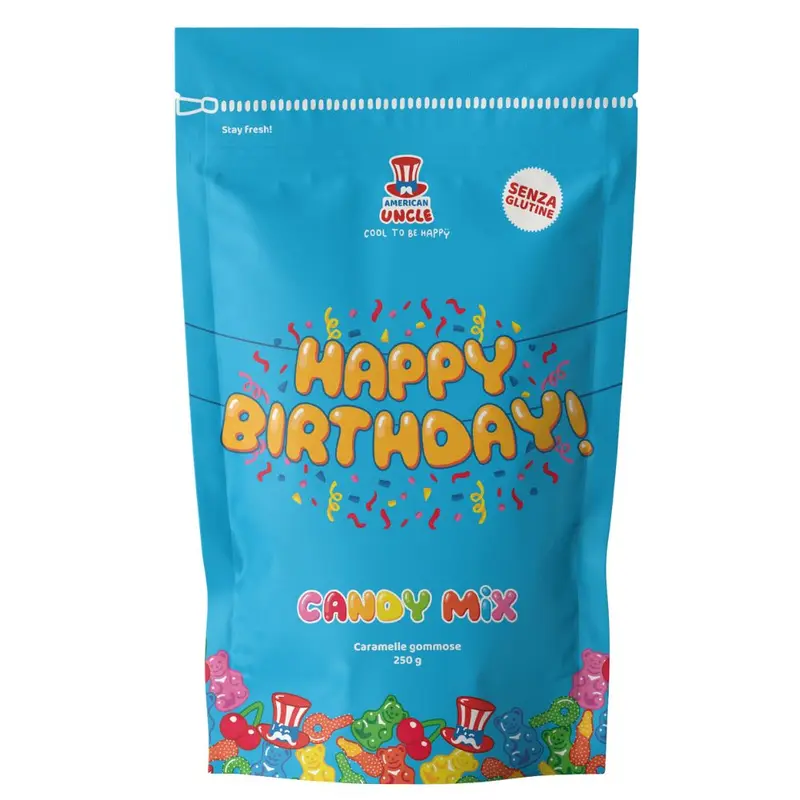 Candy Mix Alles Gute zum Geburtstag, Tüte mit Gummibonbons zum Geburtstag 250g