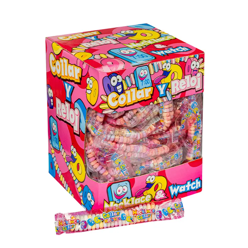 Candy Necklace, Halskettenförmige Bonbons 17g (Packung mit 100)