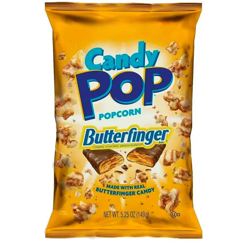 Candy Pop Popcorn Butterfinger, Butterfinger-Geschmack Popcorn 149g