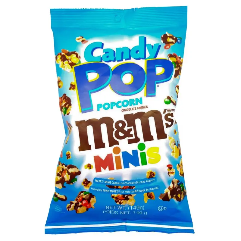 Candy Pop Popcorn M&M's Minis, Popcorn mit M&M's-Geschmack, 149g