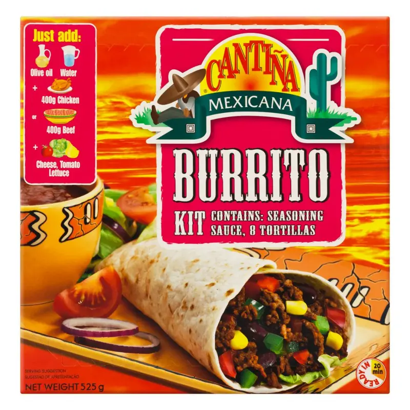 Cantina Mexicana Burrito Kit, Kit für Burritos mit 525g
