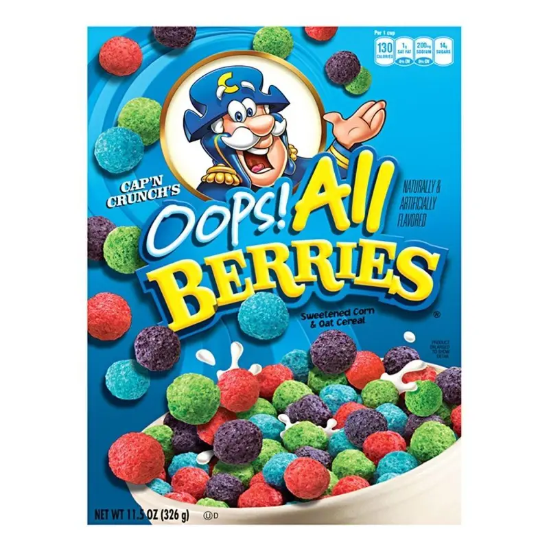 Cap'n Crunch's Oops! Alle Berries, Beerenfrühstückscerealien 326g