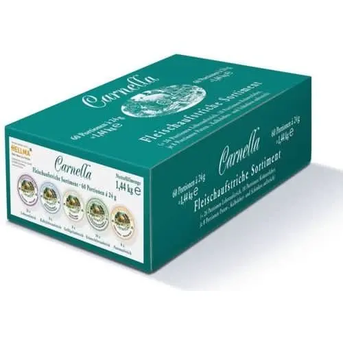 Carnella - Fleischaufstrich Portionen - Mix Sortiment - 60 x 24 g