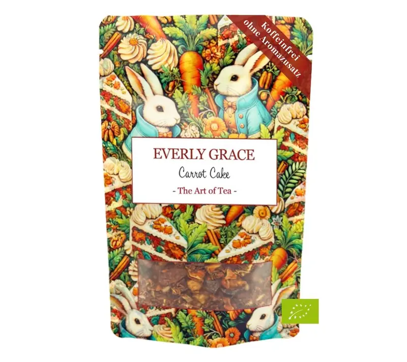 Carrot Cake Tea von Everly Grace (80 g-Beutel Bio-Tee)