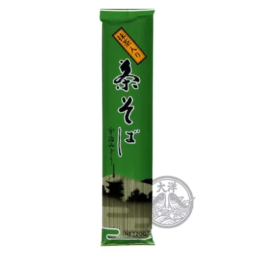 Chasoba Uji Midori (Buckwheat Noodles with Green Tea)