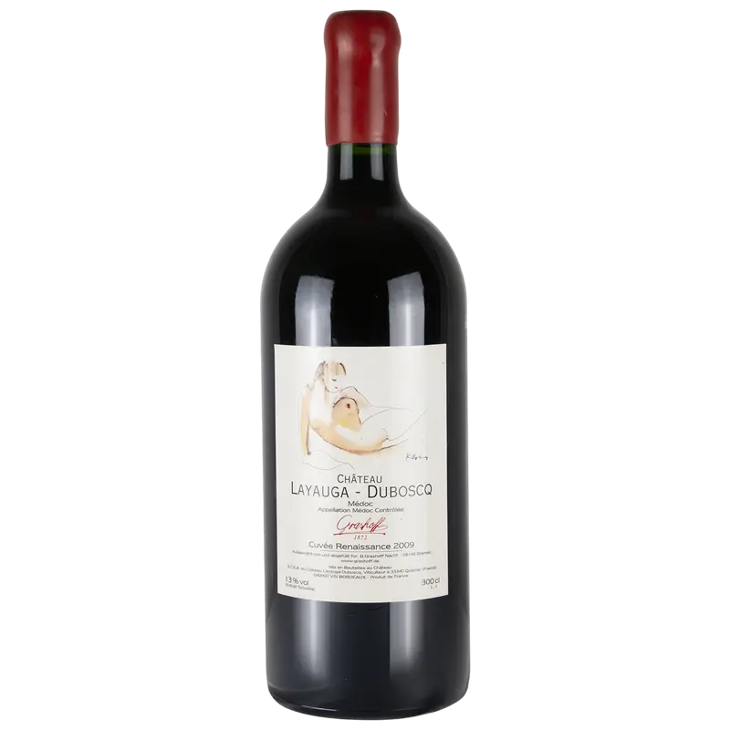 Château Layauga-Duboscq  Cuvée Renaissance 2016 Doppelmagnum in der Holzkiste