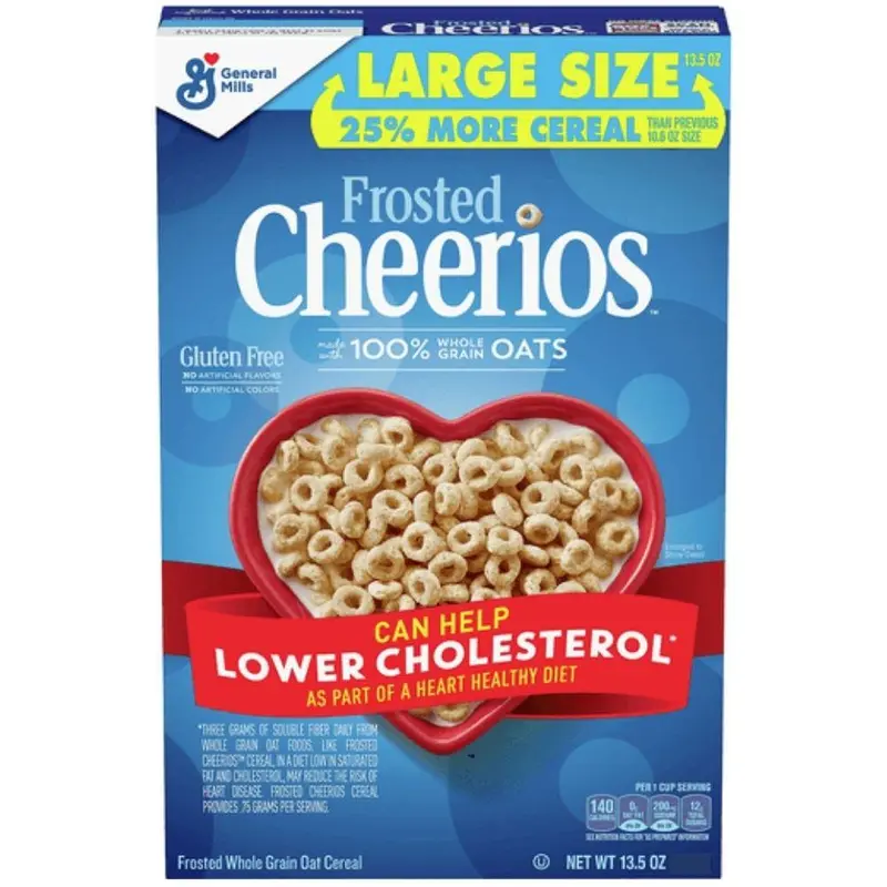 Cheerios Frosted Large Size, glasierte Haferflocken 382g