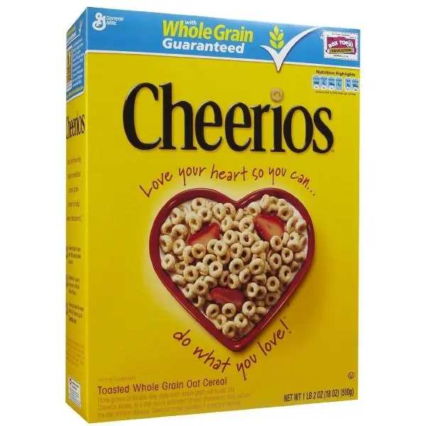 Cheerios Original Family Size, knusprige goldene Cerealien 510g