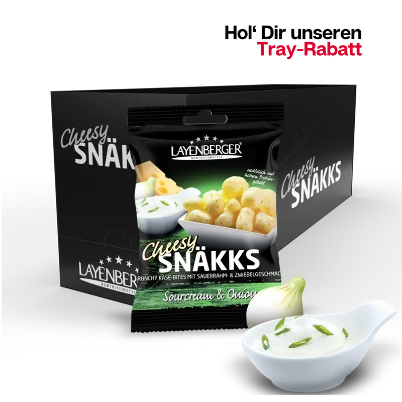 CHEESY SNÄKKS Sourcream & Onion 10er Karton