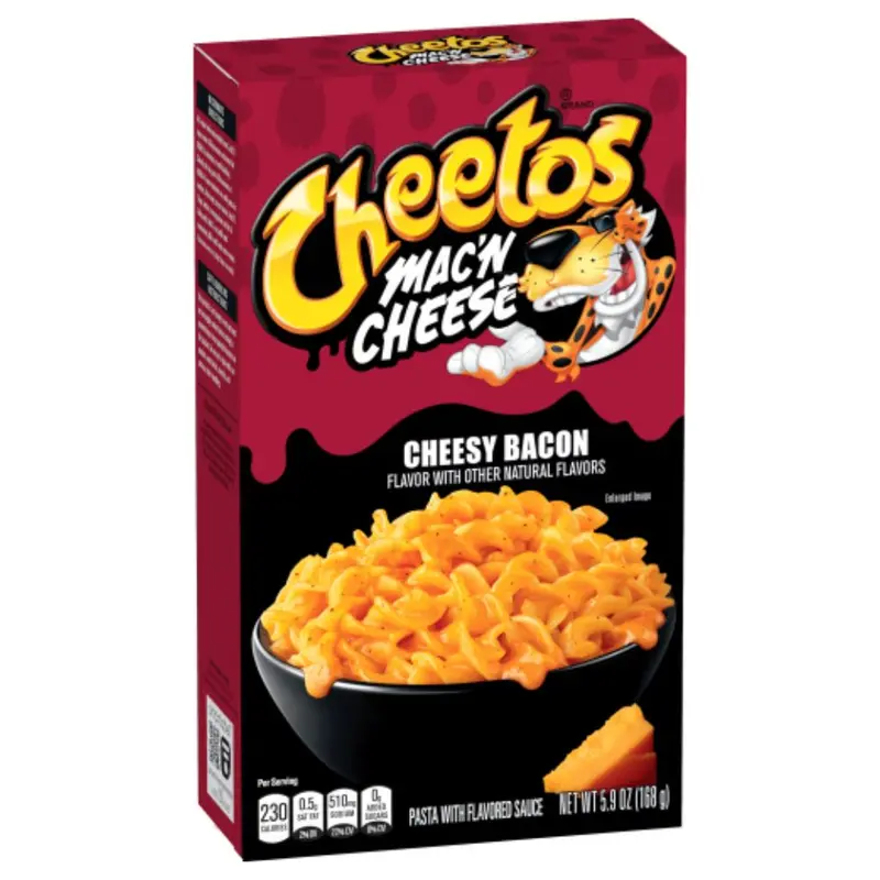 Cheetos Mac'n Cheese Cheesy Bacon, Pasta mit Käse- und Bacon-Geschmack, 170g