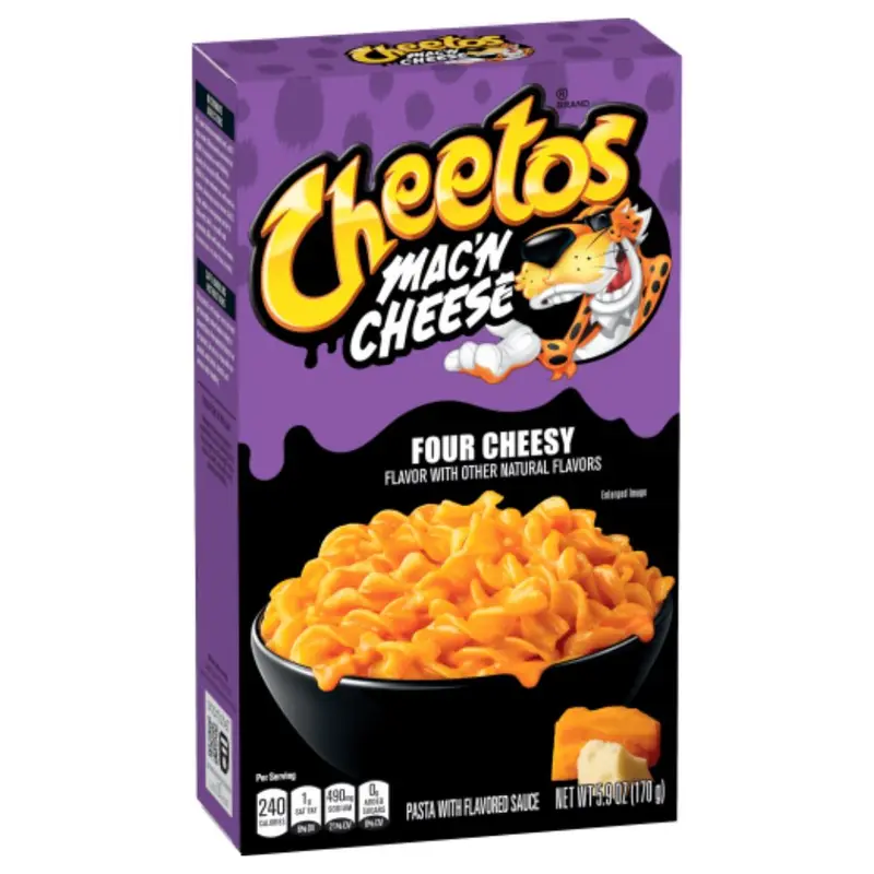 Cheetos Mac'n Cheese Four Cheesy Flavor, Pasta mit vier Käsesorten Geschmack, 170g