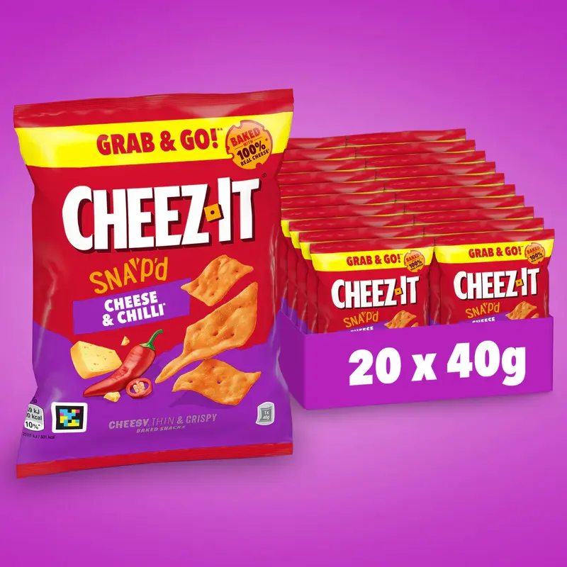 Cheez It Snap'd Cheese & Chilli 20x40g