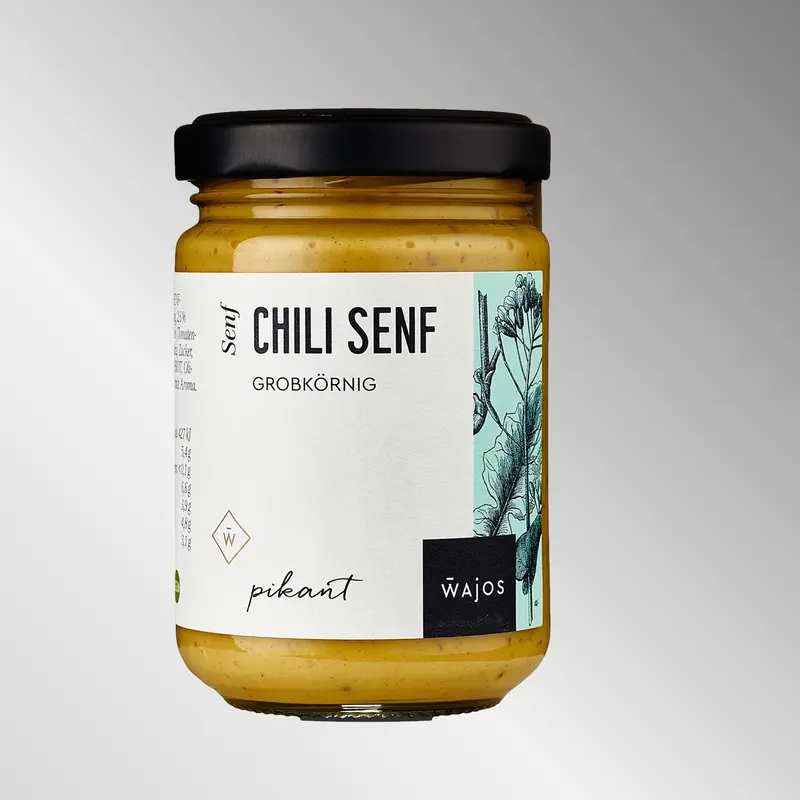 Chili Senf  grobkörnig - 140ml