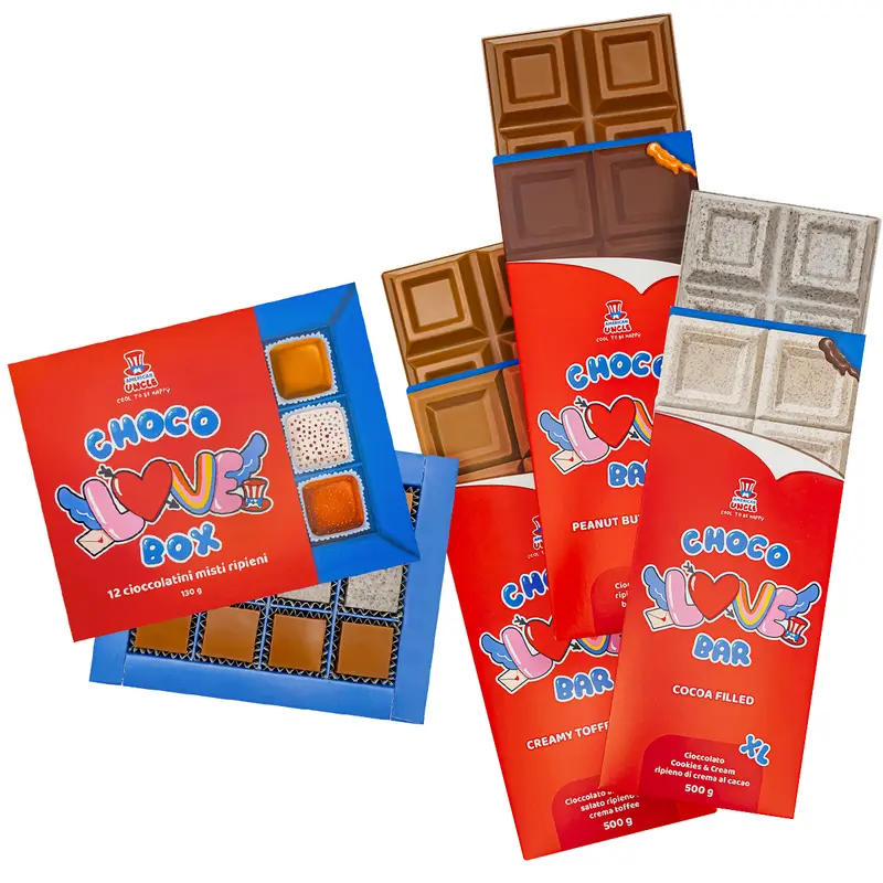 Choco Love Box + 3 XL Choco Love Riegel