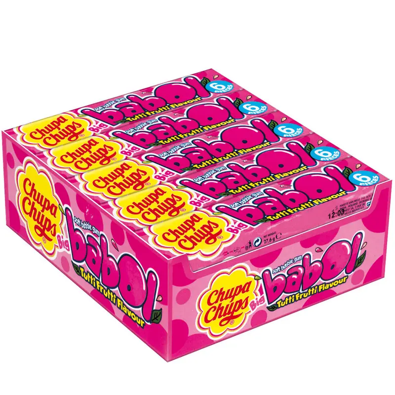 Chupa Chups Big Babol Tutti Frutti Kaugummi 20 x 27, 6g