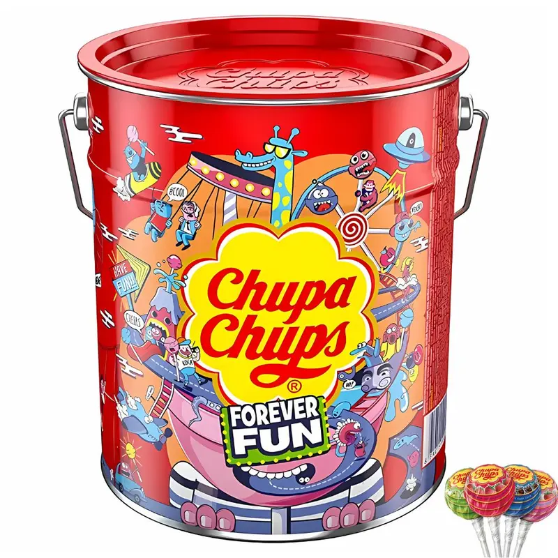 Chupa Chups Forever Fun, Lutscher mit verschiedenen Geschmacksrichtungen, 12g (Packung mit 150 Stück)