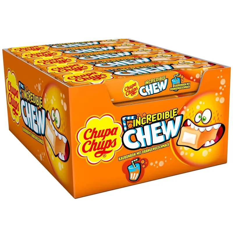 Chupa Chups Incredible Chew Orange 20 x 45g MHD