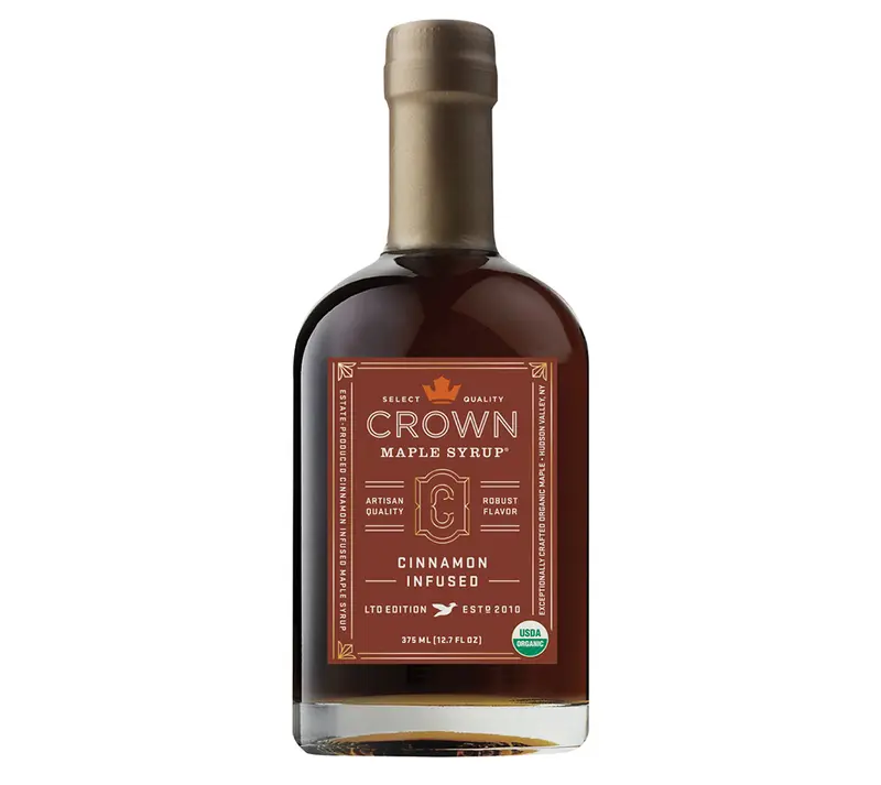 Cinnamon Infused Ahornsirup von Crown Maple (375 ml Glasflasche)