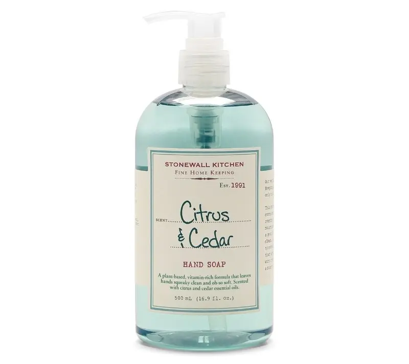 Citrus & Cedar Hand Soap von Stonewall Kitchen (Spender mit 500 ml Flüssigseife)