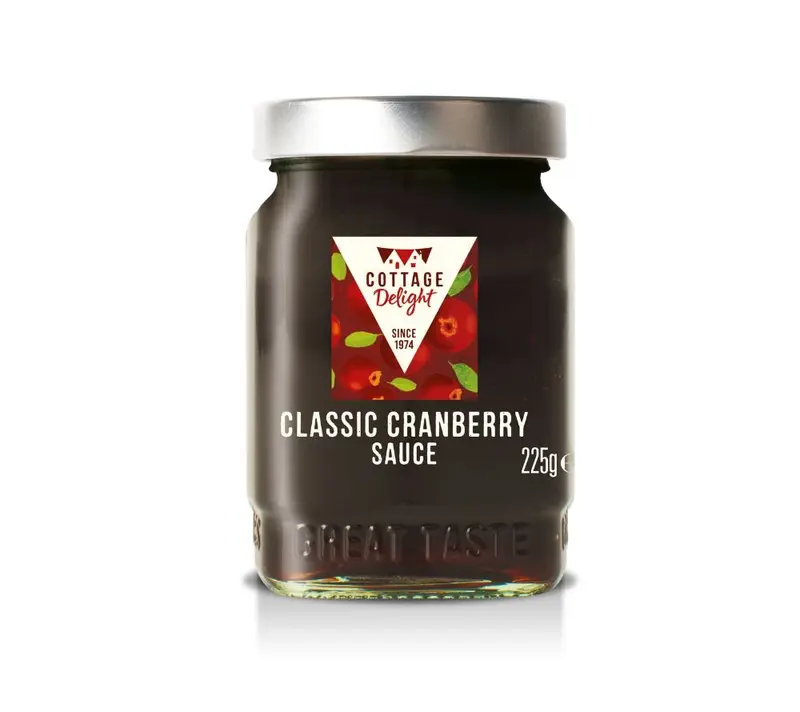 Classic Cranberry Sauce von Cottage Delight (225 g Glas)